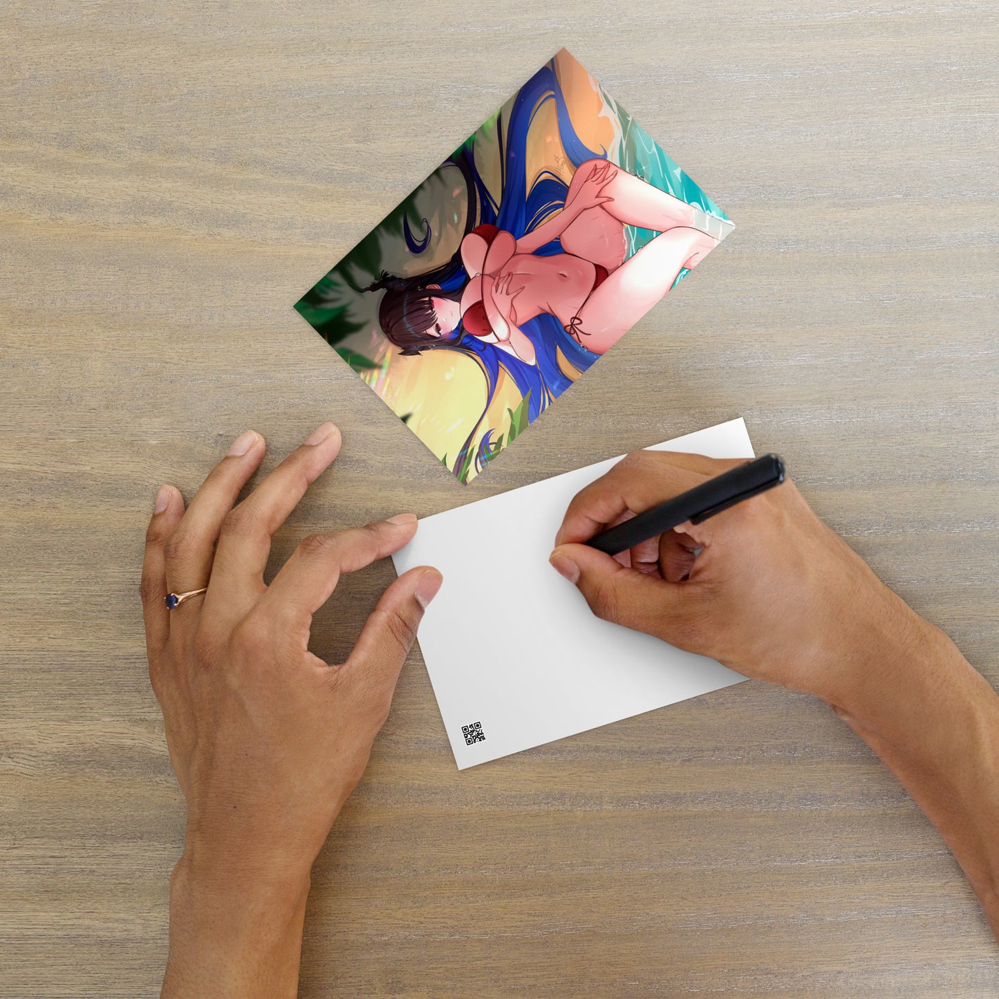 Nerissa Ravencroft Postcard Mini Print Hololive Merch Vtubers Merch Hololive Mini Print Nerissa Ravencroft Merch
