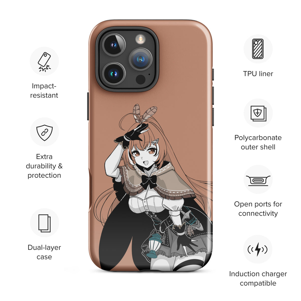 Nanashi Mumei Case Hololive Merch Nanashi Mumei Iphone Case Samsung Case Gift For Vtuber Fan Hololive Fan Kawaii Phone Case