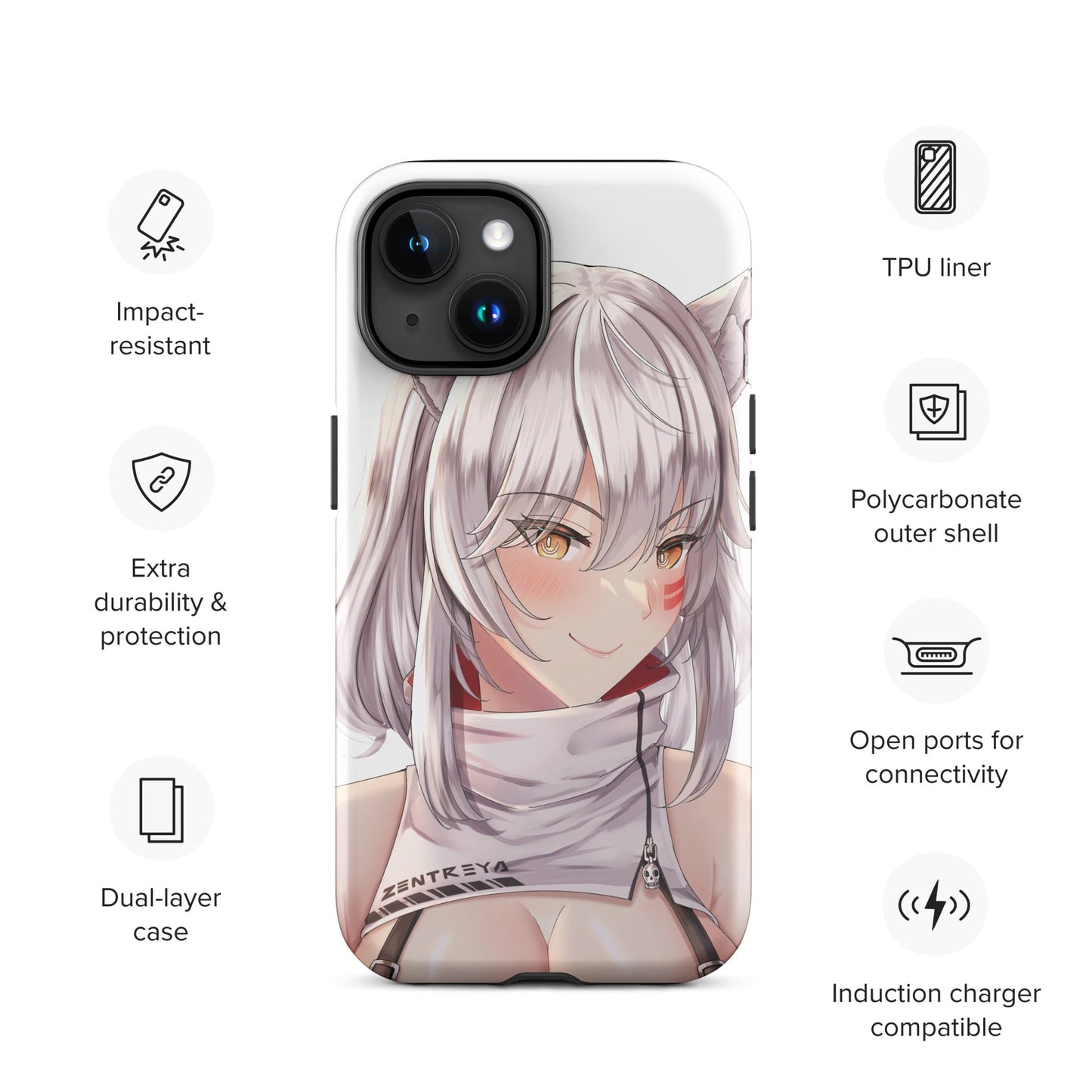 Zentreya Phone Case, Vtuber Phone Case, Zentreya Merch, Iphone Case, Samsung Case, Gift For Vtuber Fan, Zentreya Fan, Kawaii Phone Case